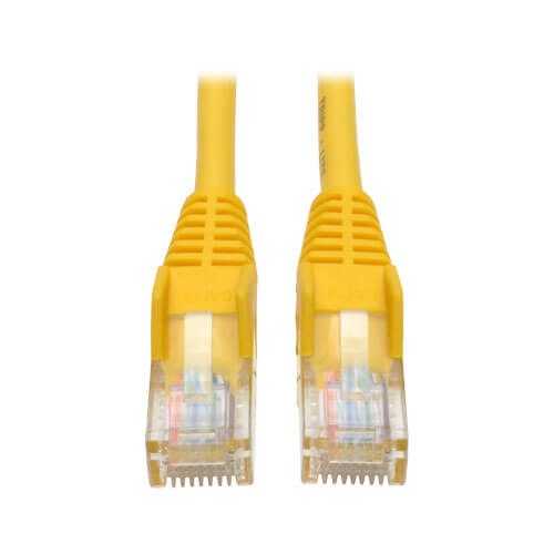 Tripp-Lite N001-003-YW | Cat5e 350 MHz Snagless Molded (UTP) Ethernet Cable (RJ45 M/M) - Yellow, 3 ft. (0.91 m)