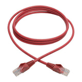 Tripp-Lite N001-006-RD | Cat5e 350 MHz Snagless Molded (UTP) Ethernet Cable (RJ45 M/M) - Red, 6 ft. (1.83 m)