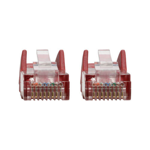 Tripp-Lite N001-006-RD | Cat5e 350 MHz Snagless Molded (UTP) Ethernet Cable (RJ45 M/M) - Red, 6 ft. (1.83 m)