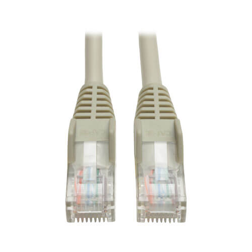Tripp-Lite N001-007-GY | Cat5e 350 MHz Snagless Molded (UTP) Ethernet Cable (RJ45 M/M) - Gray, 7 ft. (2.13 m)
