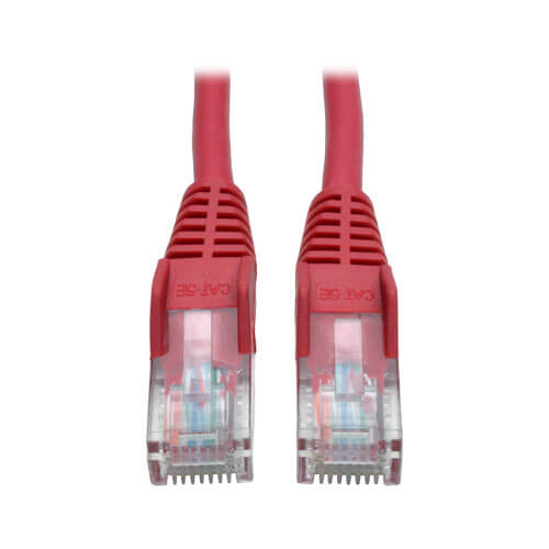 Tripp-Lite N001-010-RD | Cat5e 350 MHz Snagless Molded (UTP) Ethernet Cable (RJ45 M/M) - Red, 10 ft. (3.05 m)
