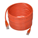 Tripp-Lite N001-025-OR | Cat5e 350 MHz Snagless Molded (UTP) Ethernet Cable (RJ45 M/M) - Orange, 25 ft. (7.62 m)