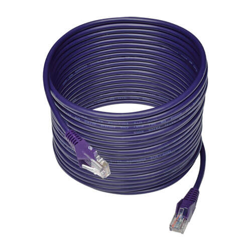 Tripp-Lite N001-025-PU | Cat5e 350 MHz Snagless Molded (UTP) Ethernet Cable (RJ45 M/M) - Purple, 25 ft. (7.62 m)