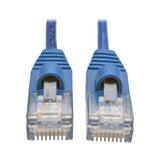Tripp-Lite N001-S01-BL | Cat5e 350 MHz Snagless Molded Slim (UTP) Ethernet Cable (RJ45 M/M) - Blue, 1 ft. (0.31 m)