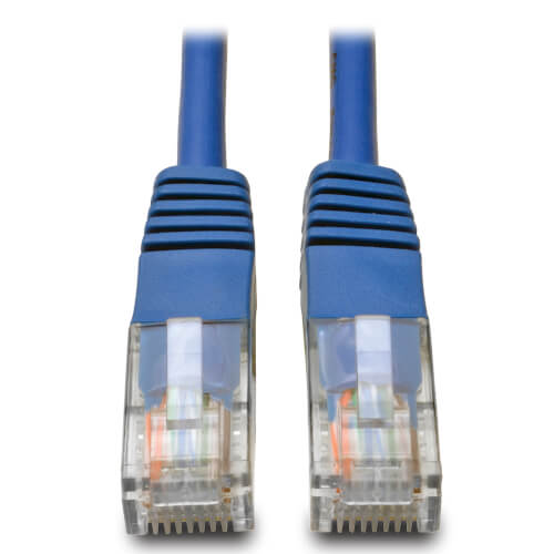 Tripp-Lite N002-001-BL | Cat5e 350 MHz Molded (UTP) Ethernet Cable (RJ45 M/M) - Blue, 1 ft. (0.31 m)