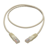Tripp-Lite N002-003-WH | Cat5e 350 MHz Molded (UTP) Ethernet Cable (RJ45 M/M) - White, 3 ft. (0.91 m)