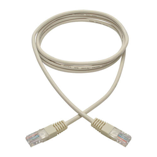 Tripp-Lite N002-006-WH | Cat5e 350 MHz Molded (UTP) Ethernet Cable (RJ45 M/M) - White, 6 ft. (1.83 m)