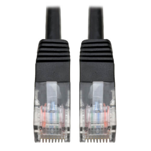 Tripp-Lite N002-012-BK | Cat5e 350 MHz Molded (UTP) Ethernet Cable (RJ45 M/M) - Black, 12 ft. (3.66 m)