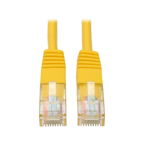 Tripp-Lite N002-014-YW | Cat5e 350 MHz Molded (UTP) Ethernet Cable (RJ45 M/M) - Yellow, 14 ft. (4.27 m)
