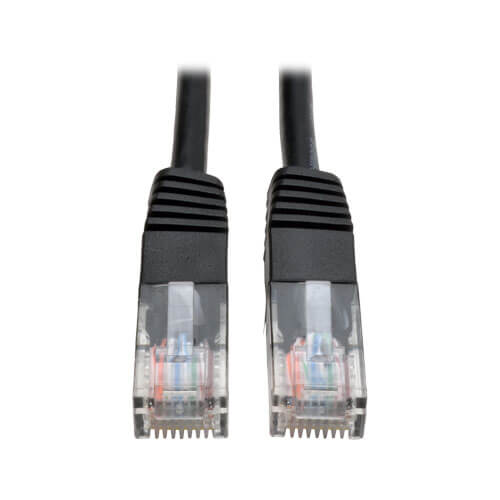 Tripp-Lite N002-015-BK | Cat5e 350 MHz Molded (UTP) Ethernet Cable (RJ45 M/M) - Black, 15 ft. (4.57 m)
