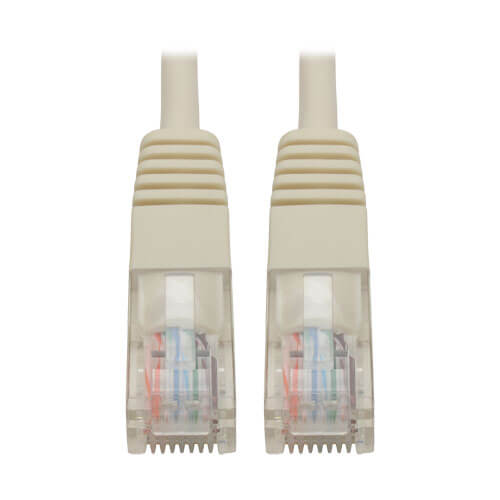 Tripp-Lite N002-015-WH | Cat5e 350 MHz Molded (UTP) Ethernet Cable (RJ45 M/M) - White, 15 ft. (4.57 m)