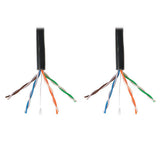 Tripp-Lite N022-01K-BK | Cat5e 350 MHz Solid-Core (UTP) PVC Bulk Ethernet Cable - Black, 1000 ft. (304.8 m), TAA