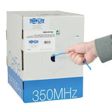 Tripp-Lite N022-01K-BL | Cat5e 350 MHz Solid-Core (UTP) PVC Bulk Ethernet Cable - Blue, 1000 ft. (304.8 m), TAA