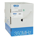 Tripp-Lite N022-01K-WH | Cat5e 350 MHz Solid-Core (UTP) PVC Bulk Ethernet Cable - White, 1000 ft. (304.8 m), TAA