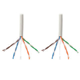 Tripp-Lite N022-01K-WH | Cat5e 350 MHz Solid-Core (UTP) PVC Bulk Ethernet Cable - White, 1000 ft. (304.8 m), TAA