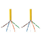 Tripp-Lite N022-01K-YW | Cat5e 350 MHz Solid-Core (UTP) PVC Bulk Ethernet Cable - Yellow, 1000 ft. (304.8 m), TAA