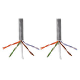 Tripp-Lite N024-01K-GY | Cat5e 350 MHz Solid-Core Plenum-Rated (UTP) PVC Bulk Ethernet Cable - Gray, 1000 ft. (304.8 m)