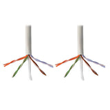 Tripp-Lite N024-01K-WH | Cat5e 350 MHz Solid-Core Plenum-Rated (UTP) PVC Bulk Ethernet Cable - White, 1000 ft. (304.8 m)