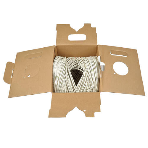 Tripp-Lite N024-01K-WH | Cat5e 350 MHz Solid-Core Plenum-Rated (UTP) PVC Bulk Ethernet Cable - White, 1000 ft. (304.8 m)