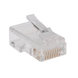Tripp-Lite N030-100-FL | RJ45 Plugs for Flat Solid / Stranded Conductor Cable, 100-Pack
