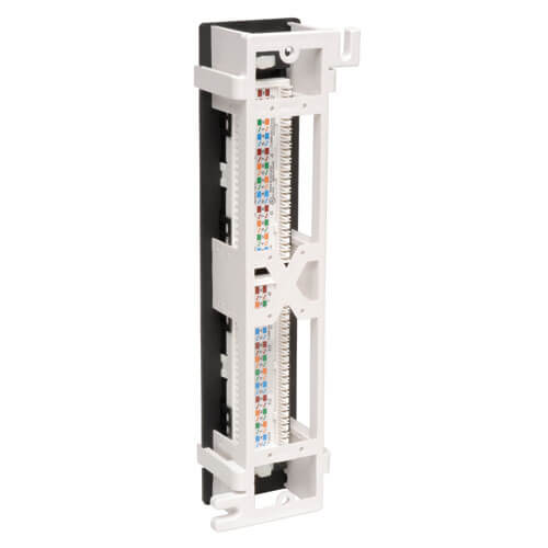 Tripp-Lite N050-012 | 12-Port Wall-Mount Cat5e Patch Panel, 568B, RJ45 Ethernet, TAA