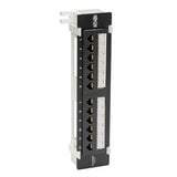 Tripp-Lite N050-P12 | Cat5e Wall-Mount 12-Port Patch Panel - PoE+ Compliant, 110/Krone, 568A/B, RJ45 Ethernet, TAA
