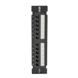 Tripp-Lite N050-P12 | Cat5e Wall-Mount 12-Port Patch Panel - PoE+ Compliant, 110/Krone, 568A/B, RJ45 Ethernet, TAA