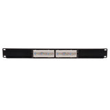 Tripp-Lite N052-012 | 12-Port 1U Rack-Mount Cat5e 110 Patch Panel, 568B, RJ45 Ethernet, TAA