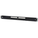 Tripp-Lite N052-012 | 12-Port 1U Rack-Mount Cat5e 110 Patch Panel, 568B, RJ45 Ethernet, TAA