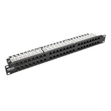 Tripp-Lite N052-048-1U | 48-Port 1U Rack-Mount High-Density UTP 110-Type Patch Panel, RJ45 Ethernet, 568B, Cat5/5e, TAA