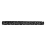 Tripp-Lite N052-048-1U | 48-Port 1U Rack-Mount High-Density UTP 110-Type Patch Panel, RJ45 Ethernet, 568B, Cat5/5e, TAA