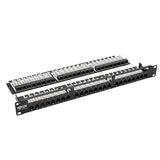 Tripp-Lite N052-048-1U | 48-Port 1U Rack-Mount High-Density UTP 110-Type Patch Panel, RJ45 Ethernet, 568B, Cat5/5e, TAA