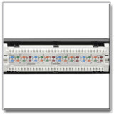Tripp-Lite N052-P24 | Cat5e 24-Port Patch Panel - PoE+ Compliant, 110/Krone, 568A/B, RJ45 Ethernet, 1U Rack-Mount, TAA