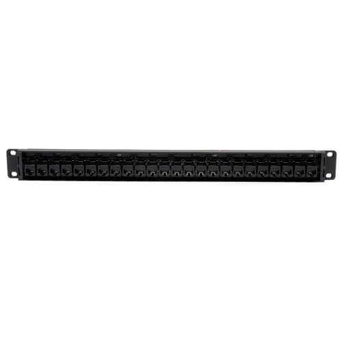 Tripp-Lite N054-024 | 24-Port 1U Rack-Mount Cat5e Feedthrough Patch Panel, RJ45 Ethernet, TAA