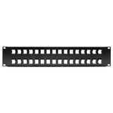 Tripp-Lite N062-032-KJ | 32-Port 2U Rack-Mount Unshielded Blank Keystone/Multimedia Patch Panel, RJ45 Ethernet, USB, HDMI, Cat5e/6