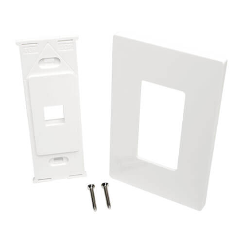 Tripp-Lite N080-101 | 1-Port Keystone Single-Gang Faceplate, White, TAA