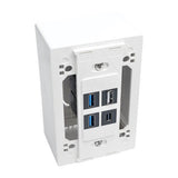 Tripp-Lite N080-SMB1-WH | Single-Gang Surface-Mount Back Box, White, TAA