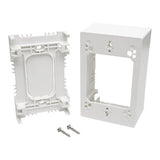 Tripp-Lite N080-SMB1-WH | Single-Gang Surface-Mount Back Box, White, TAA
