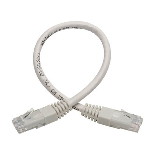 Tripp-Lite N200-001-WH | Cat6 Gigabit Molded (UTP) Ethernet Cable (RJ45 M/M), White, 1 ft. (0.31 m)
