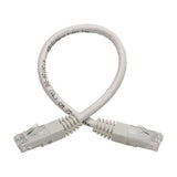 Tripp-Lite N200-001-WH | Cat6 Gigabit Molded (UTP) Ethernet Cable (RJ45 M/M), White, 1 ft. (0.31 m)