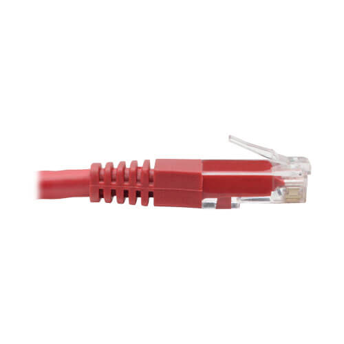Tripp-Lite N200-002-RD | Cat6 Gigabit Molded (UTP) Ethernet Cable (RJ45 M/M), Red, 2 ft. (0.61 m)