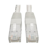 Tripp-Lite N200-002-WH | Cat6 Gigabit Molded (UTP) Ethernet Cable (RJ45 M/M), White, 2 ft. (0.61 m)