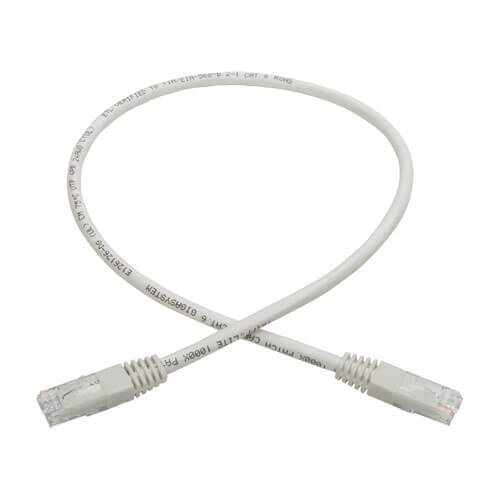 Tripp-Lite N200-002-WH | Cat6 Gigabit Molded (UTP) Ethernet Cable (RJ45 M/M), White, 2 ft. (0.61 m)