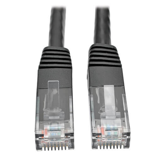 Tripp-Lite N200-003-BK | Cat6 Gigabit Molded (UTP) Ethernet Cable (RJ45 M/M), Black, 3 ft. (0.91 m)