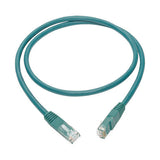 Tripp-Lite N200-003-GN | Cat6 Gigabit Molded (UTP) Ethernet Cable (RJ45 M/M), Green, 3 ft. (0.91 m)