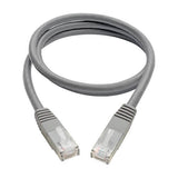 Tripp-Lite N200-003-GY | Cat6 Gigabit Molded (UTP) Ethernet Cable (RJ45 M/M), Gray, 3 ft. (0.91 m)