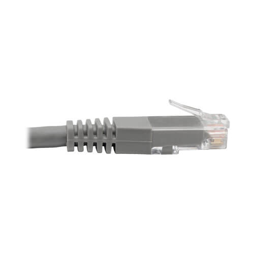 Tripp-Lite N200-003-GY | Cat6 Gigabit Molded (UTP) Ethernet Cable (RJ45 M/M), Gray, 3 ft. (0.91 m)