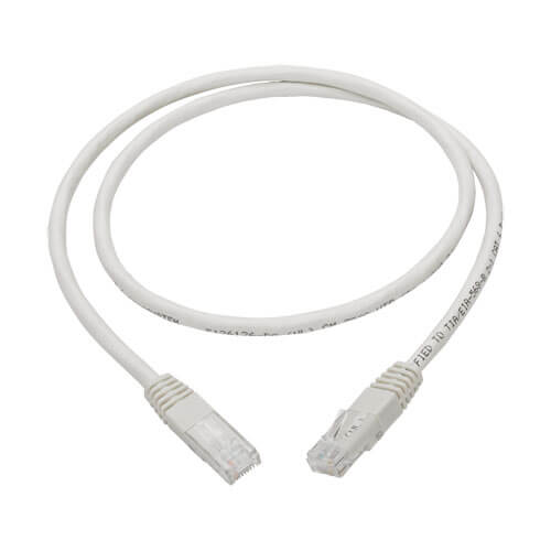 Tripp-Lite N200-003-WH | Cat6 Gigabit Molded (UTP) Ethernet Cable (RJ45 M/M), White, 3 ft. (0.91 m)
