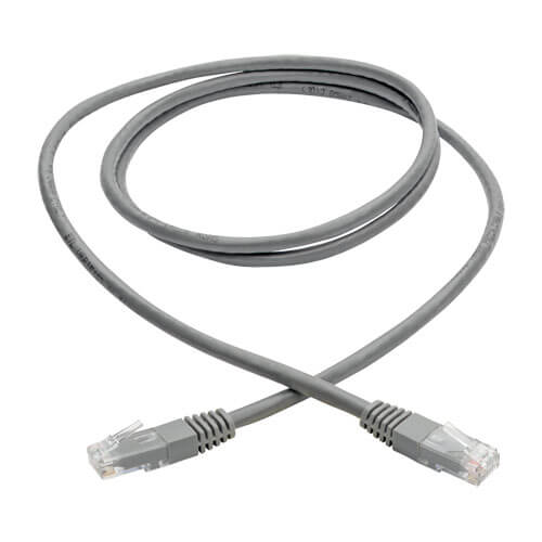 Tripp-Lite N200-005-GY | Cat6 Gigabit Molded (UTP) Ethernet Cable (RJ45 M/M), Gray, 5 ft. (1.52 m)