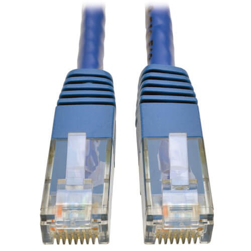 Tripp-Lite N200-006-BL | Cat6 Gigabit Molded (UTP) Ethernet Cable (RJ45 M/M), Blue, 6 ft. (1.83 m)